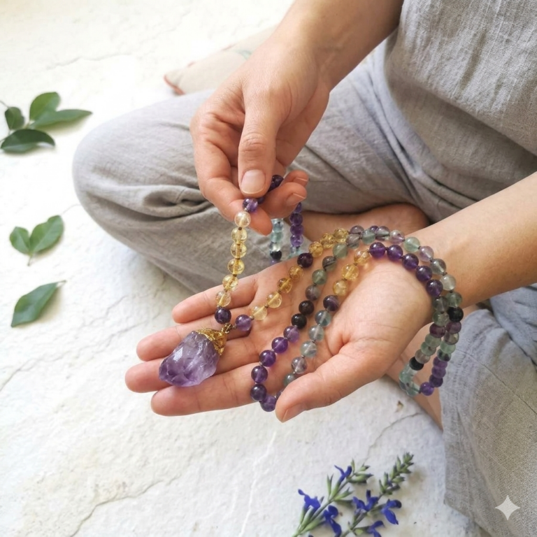 Now that our readers understand what a Mala is, how to use it, and how to choose one, this article addresses an essential, practical topic: how to care for, clean, and energetically cleanse their Mala beads.